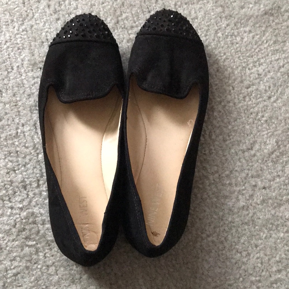 Nine West black flats
